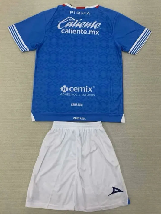 2025 Cruz Azul Home Kids Soccer Jersey