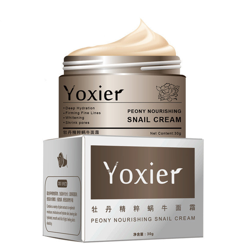 YOXIER Snail Cream – Anti-Wrinkle, Deep Moisturizing & Skin Repair Face Cream (30ml) for All Skin Types