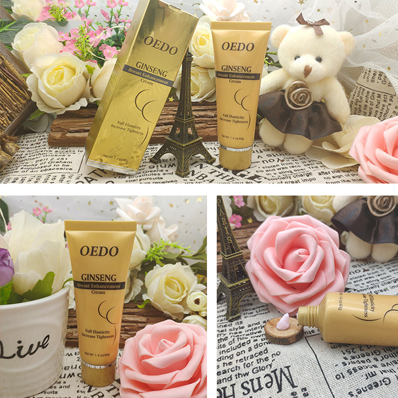 OEDO Ginseng Premium Breast Firming & Volumizing Cream - Natural Botanical Bust Contouring, Elasticity Boosting & Tightening Treatment (40g)