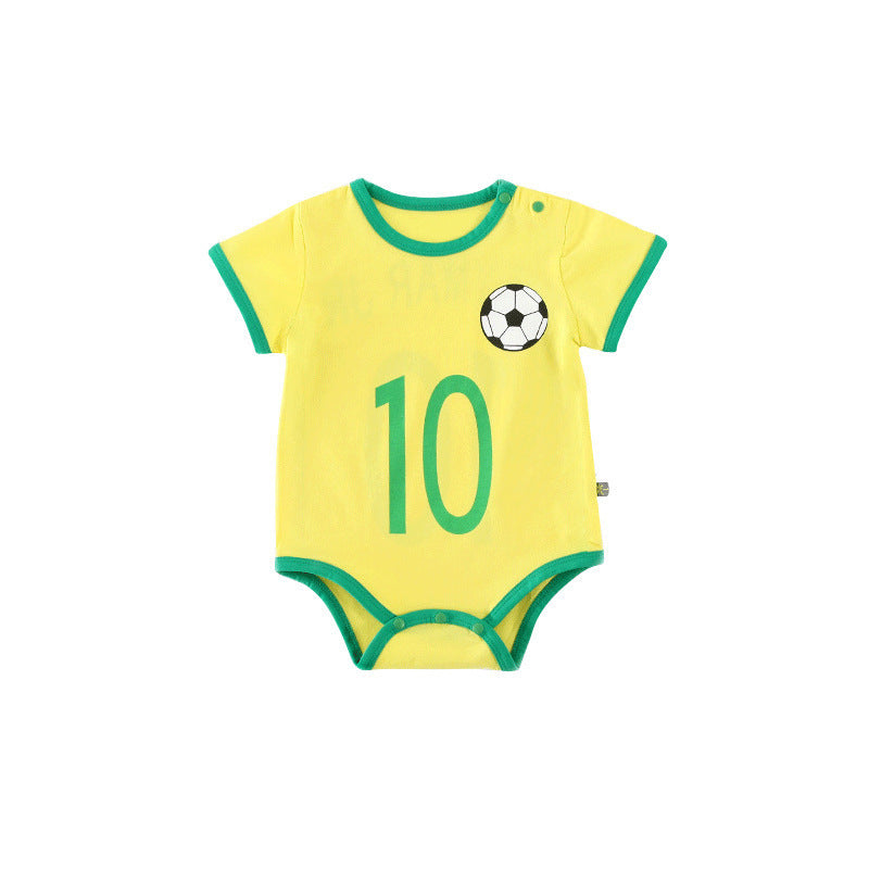 Baby Football Romper – Soft Cotton Sportswear for 0–12 Months