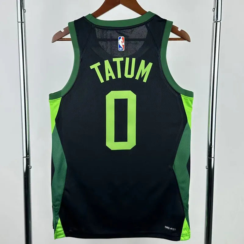 CELTICS TATUM #0 Black City Edition Top Quality Hot Pressing NBA Jersey