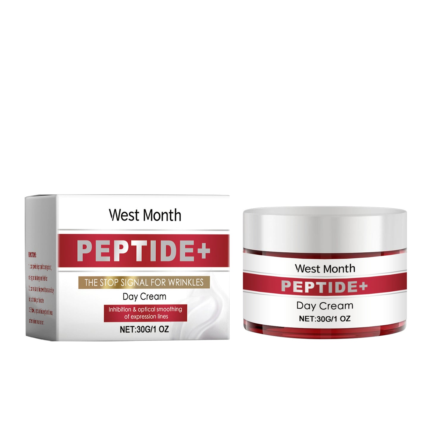 WEST MONTH Peptide Day Cream - Firms the Skin, Reduces Expression Lines