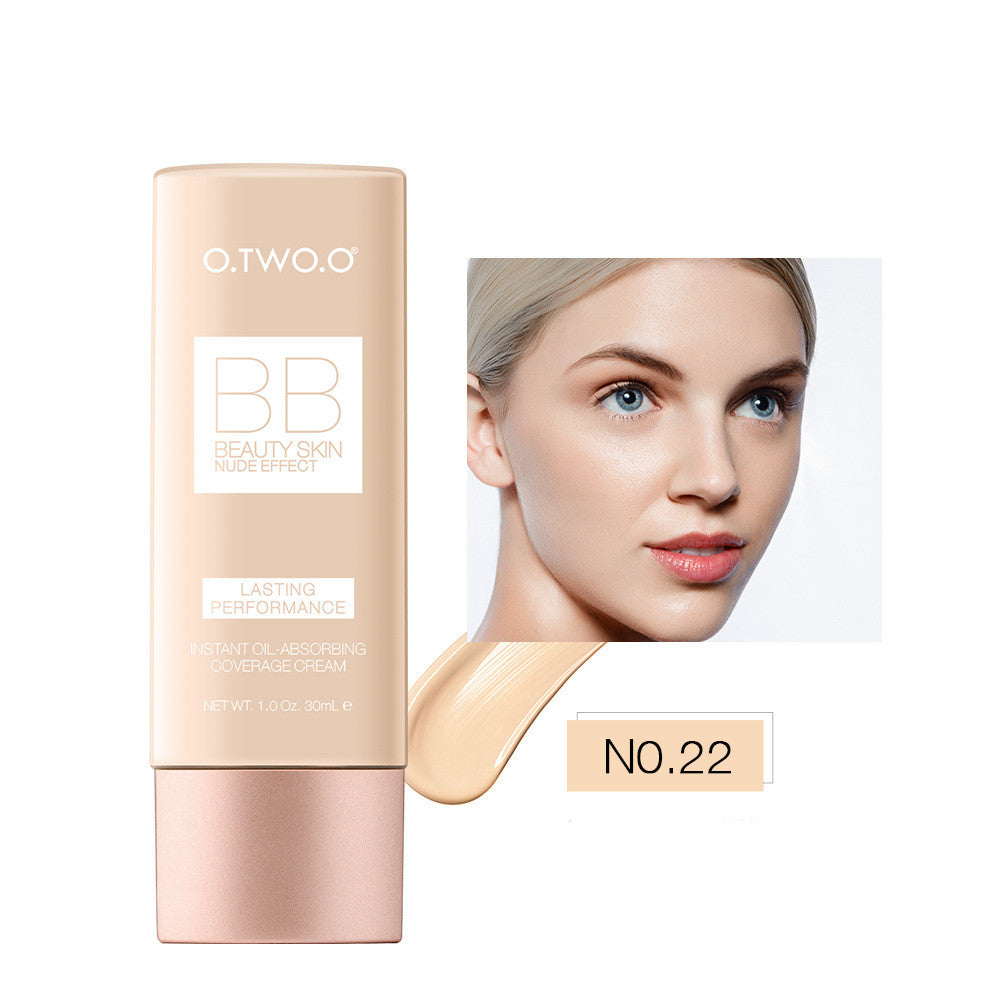 O.TWO.O Waterproof Moisturizing BB Cream & Liquid Foundation – Natural, Smooth Finish (30ML)