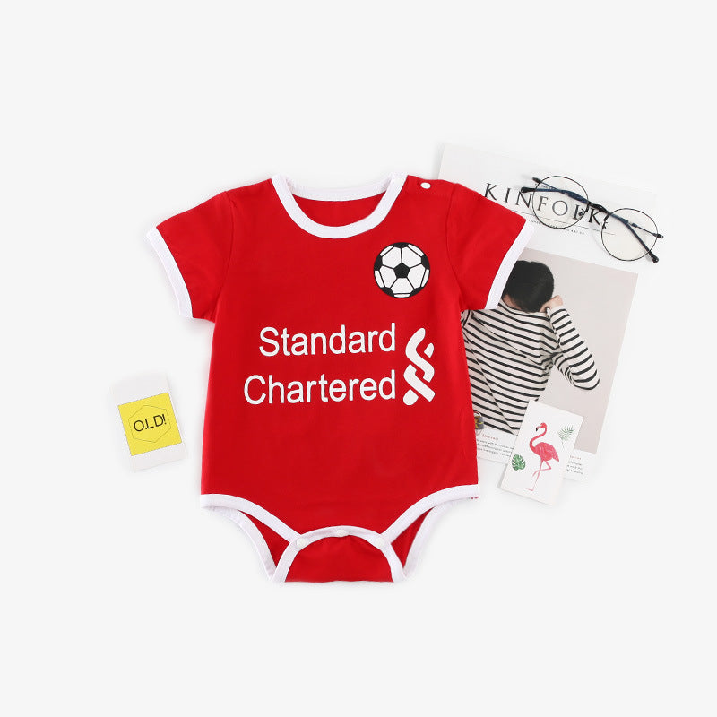 Baby Football Romper – Soft Cotton Sportswear for 0–12 Months