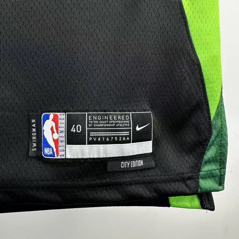 CELTICS TATUM #0 Black City Edition Top Quality Hot Pressing NBA Jersey