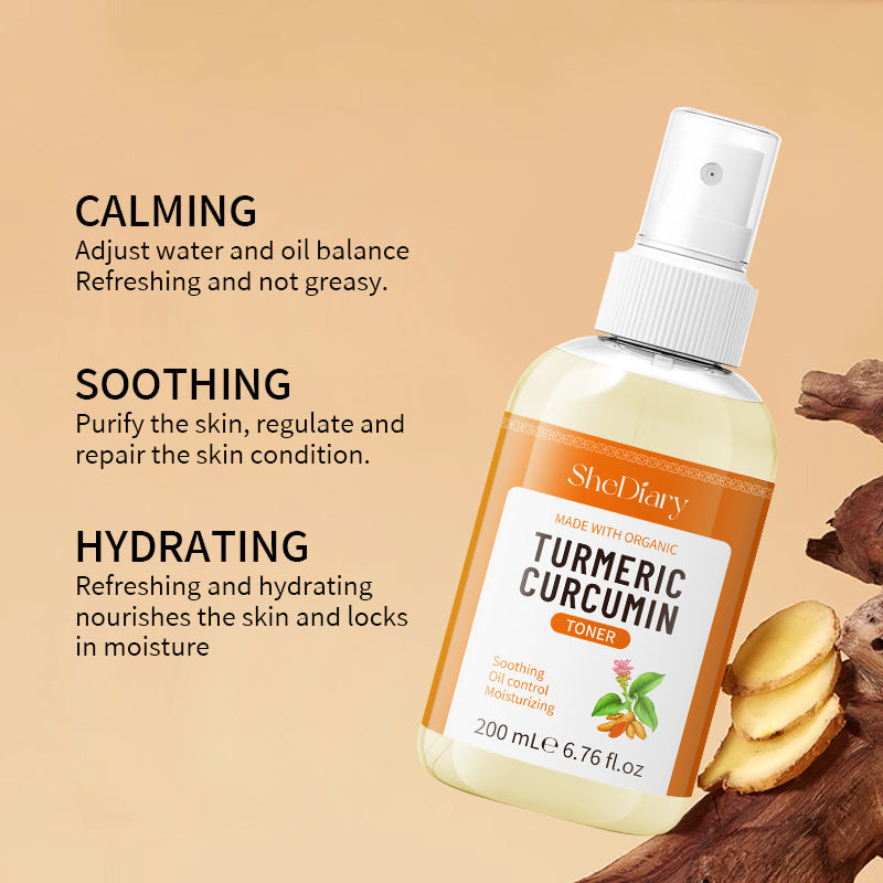 Turmeric Skincare Set - Cream, Essence, Oil, Cleanser - Cleanses, soothes, and rejuvenates the skin