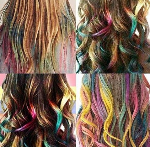 Temporary Hair Dye Mascara - 13 Colors Temporary Hair Dye Mascara Hair Dye Cream Non-toxic DIY Hair Dye Pen