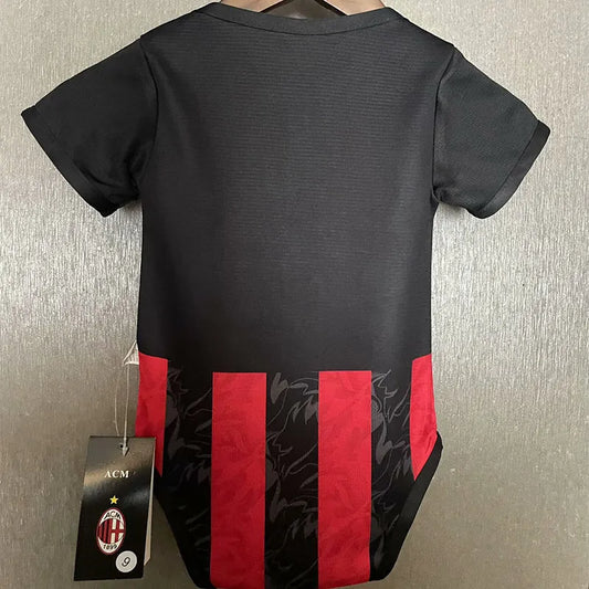 2025-26 AC Milan Home Baby Player Soccer Jersey Suit - AC Milan Baby Kit