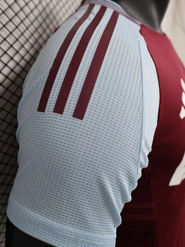 Aston Villa Home Player Version Soccer Jersey