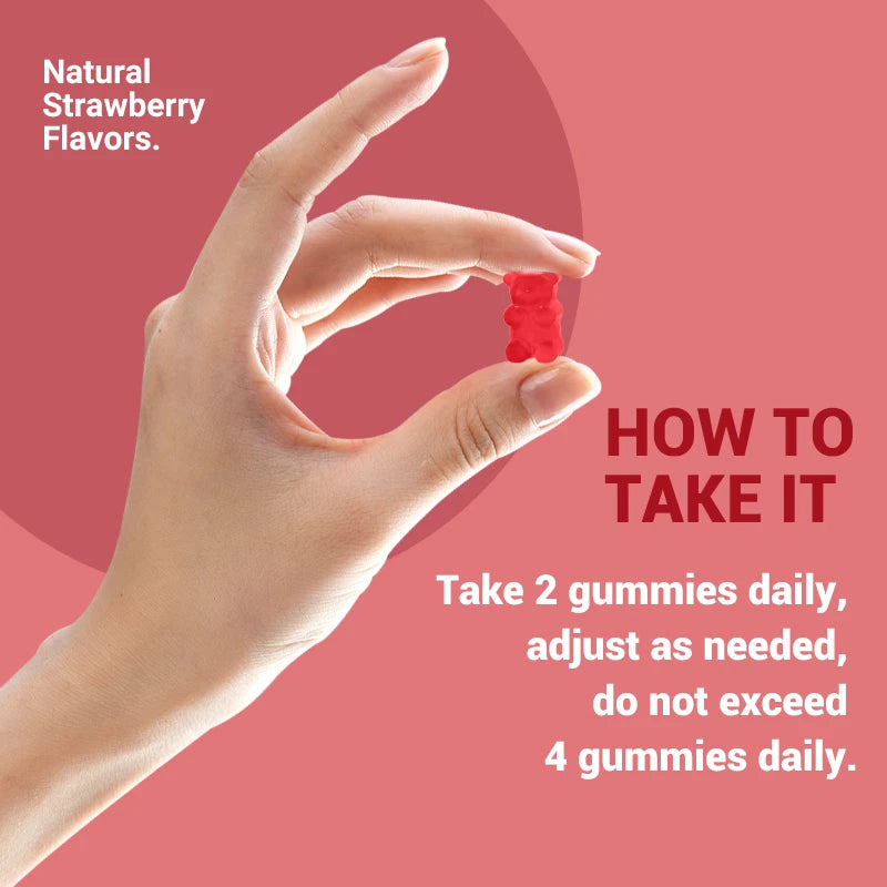 High Potency Biotin & Collagen Gummies – Vegan for Hair, Skin & Nail Health (Made in USA)