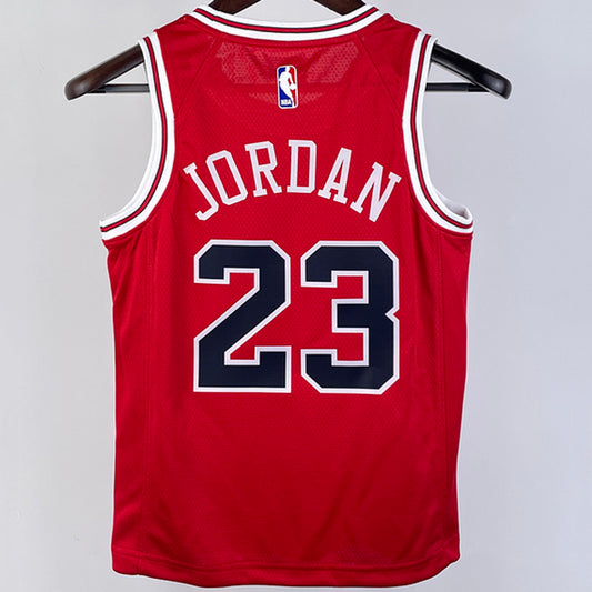 Chicago Bulls JORDAN #23 Red Kids NBA Jersey