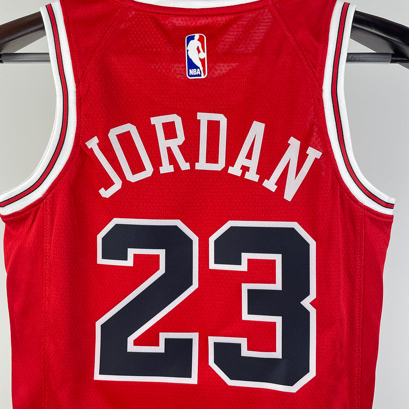 Chicago Bulls JORDAN #23 Red Kids NBA Jersey