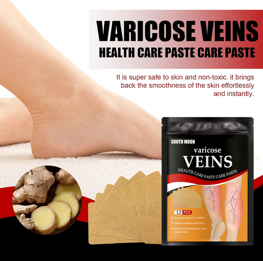 SOUTH MOON Varicose Vein Patch – Relief for Vasculitis, Phlebitis, and Spider Veins, Anti-Swelling, Leg Pain Reliever