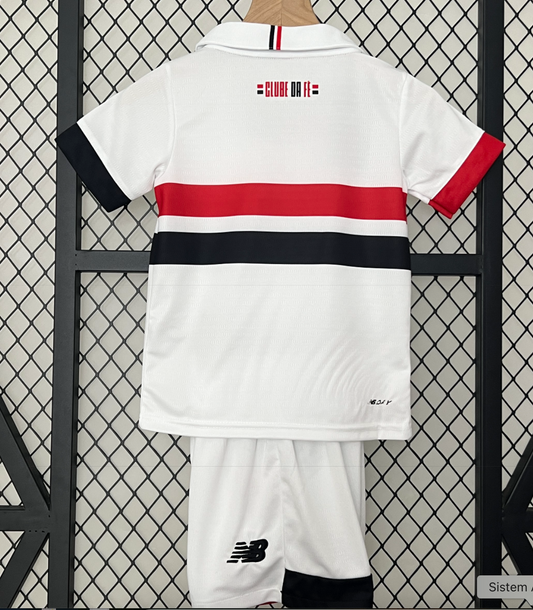 2025 Sao Paulo Home Kids Soccer Jersey