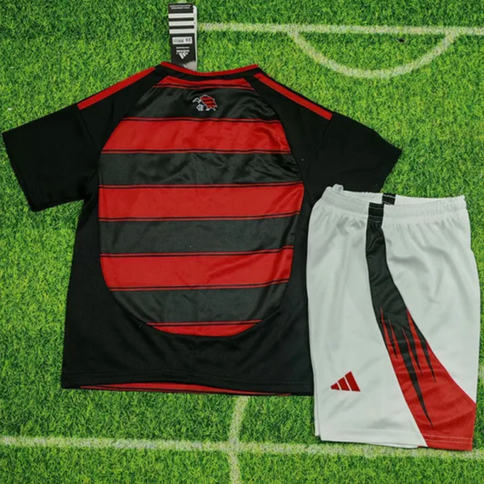 2025-26 Flamengo Home Kids Soccer Jersey