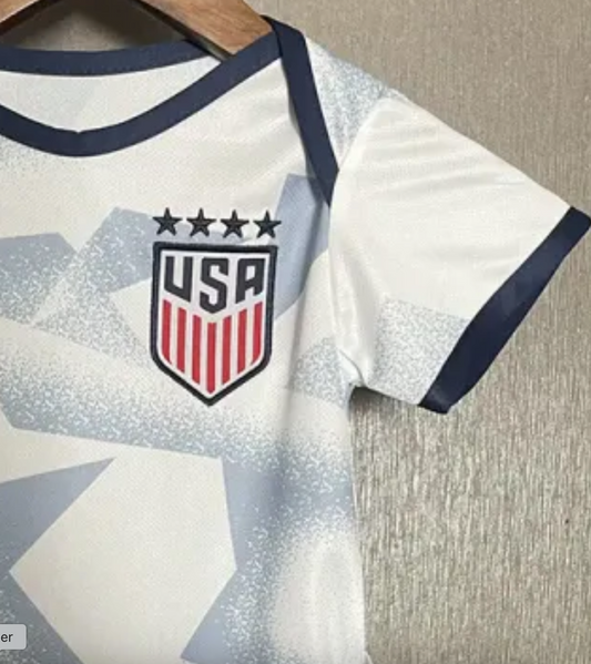 2025-26 USA Home Baby Player Soccer Jersey Suit - USA Baby Kit