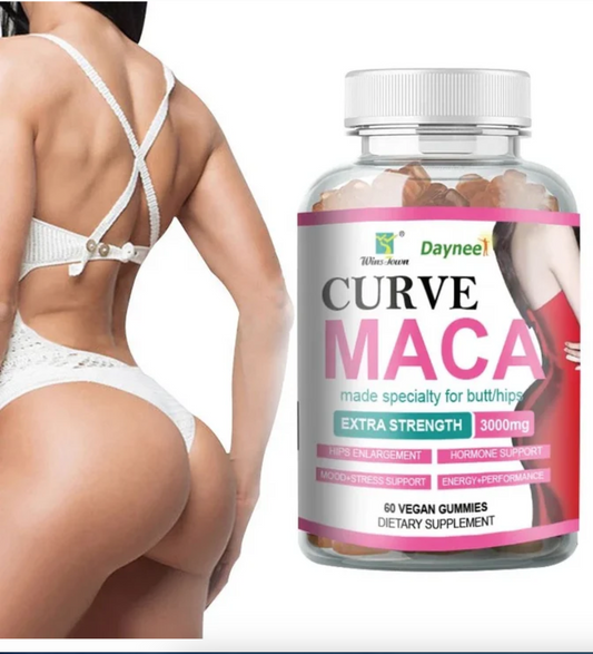 Curve Maca – Hip & Breast Enhancing & Firming Vegan Supplement – Specially Formulated for Hips/Butt
