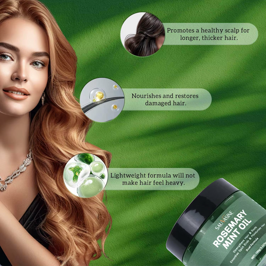 SAUVASINE Rosemary Mint Oil – Revitalize Your Hair with Nature’s Touch