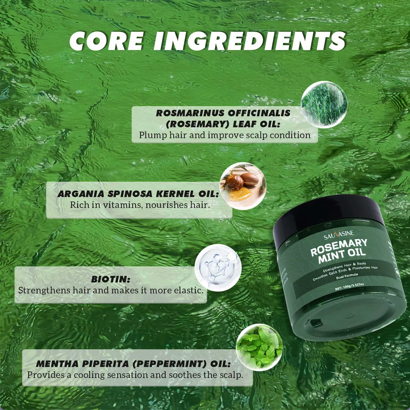 Aceite de Romero y Menta SAUVASINE: revitaliza tu cabello con el toque de la naturaleza