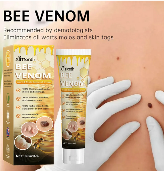 XIMONTH Bee Venom Wart & Mole Removal Cream – Herbal, Painless, Scar-Free Skin Tag Remover