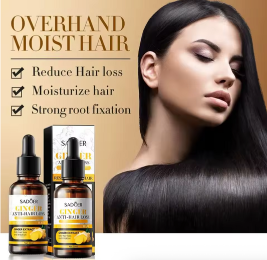 SADOER Ginger Hair Loss Herbal Support Oil - Anti-Hair Loss Formula