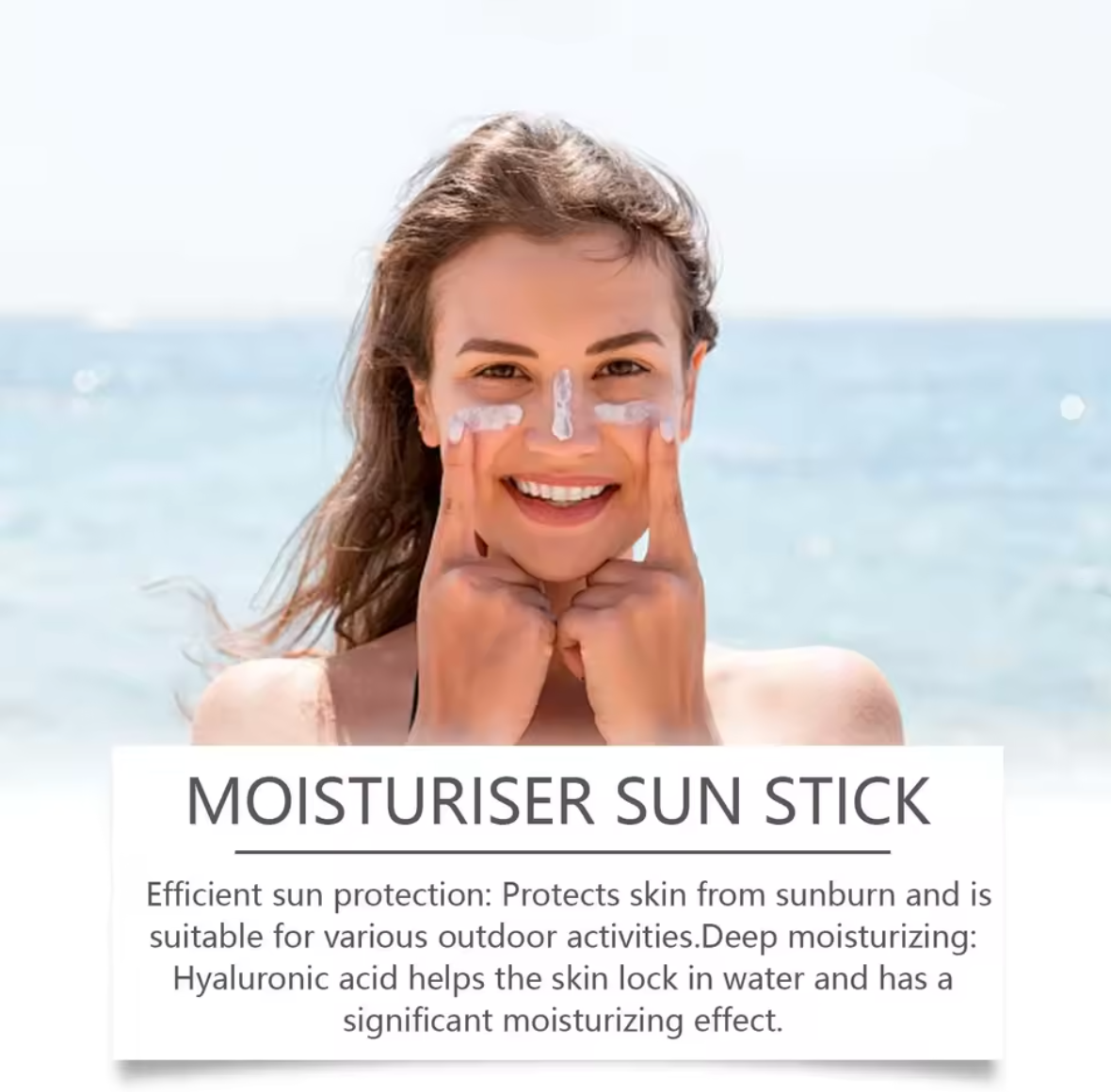 EELHOE Hot Summer Deep Moisturizing UV Protective- Moisturizing and Sunscreen Stick SPF 50+
