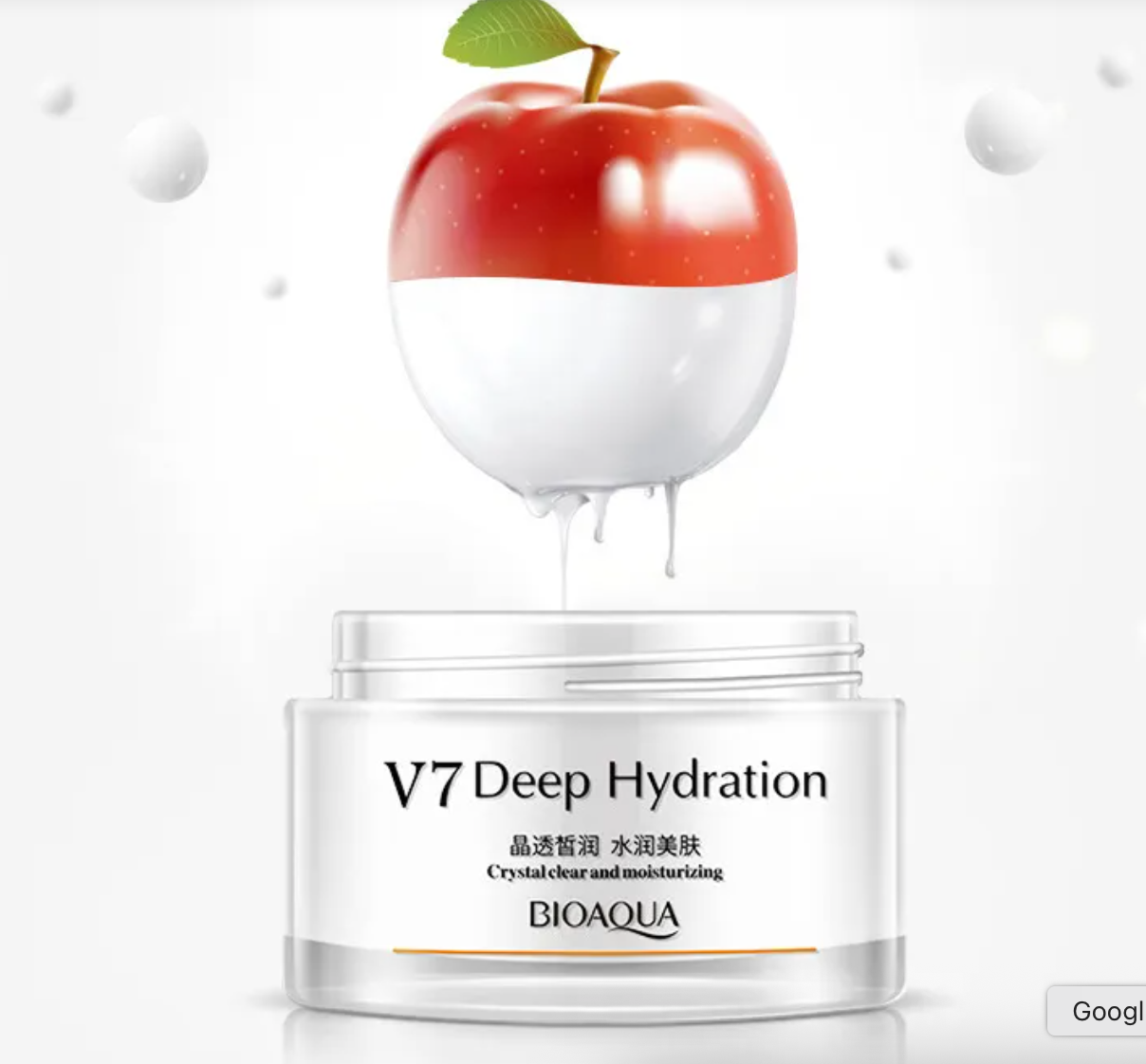 BIOAQUA V7 Crystal Clear Whitening & Deep Hydration Face Cream - Natural Radiance