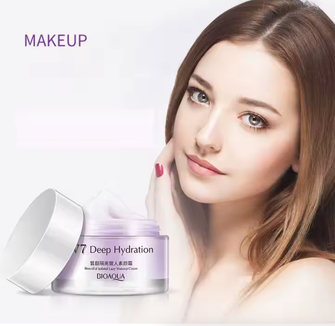 BIOAQUA V7 Crystal Clear Whitening & Deep Hydration Face Cream - Natural Radiance