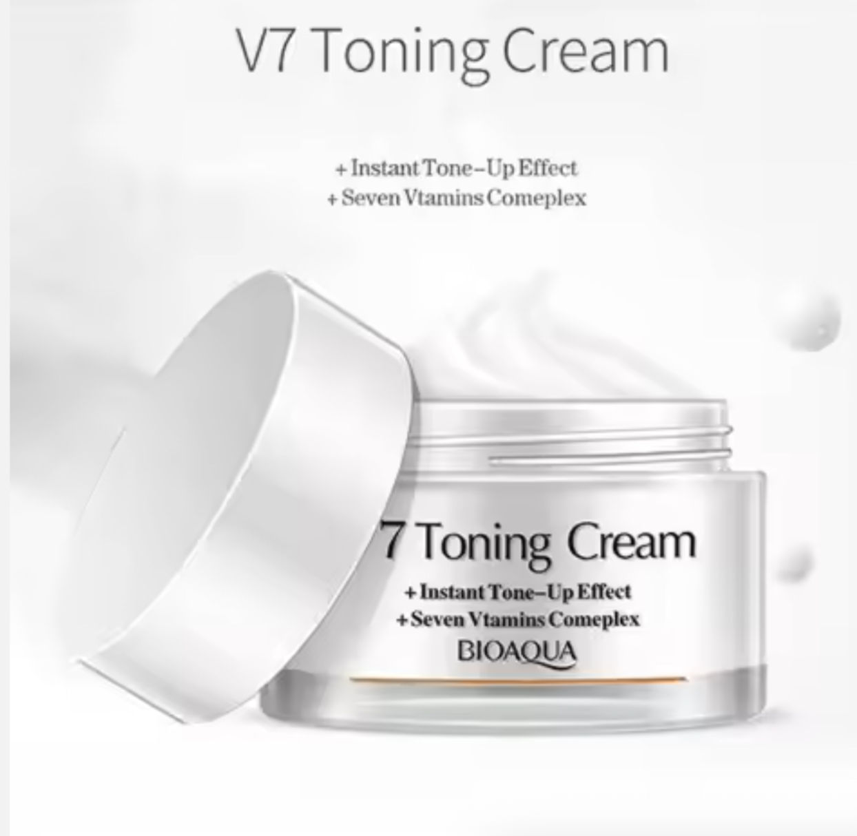 BIOAQUA V7 Crystal Clear Whitening & Deep Hydration Face Cream - Natural Radiance