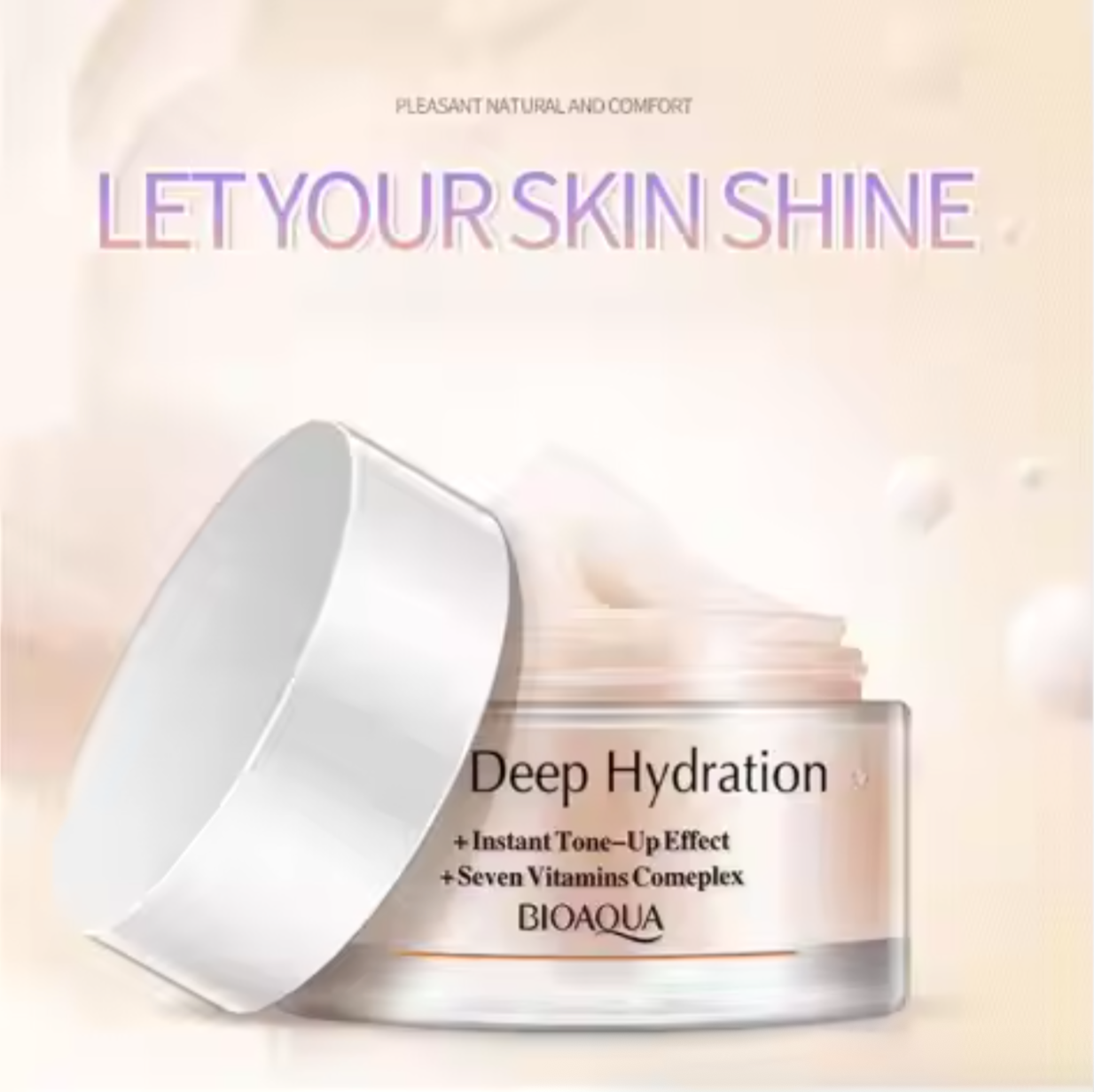 BIOAQUA V7 Crystal Clear Whitening & Deep Hydration Face Cream - Natural Radiance