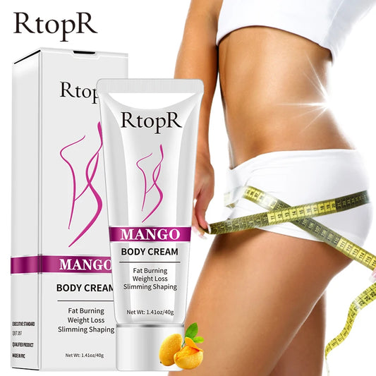RtopR Mango Slimming & Body Tightening Cream – Targeted Fat Reduction for Abs, Thighs & Arms (No Diet/Surgery Needed)
