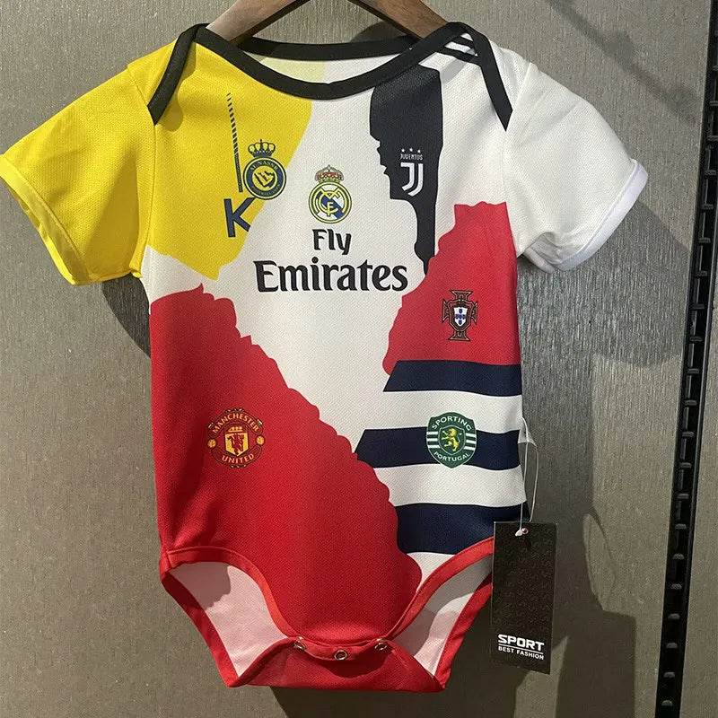 2025-26 RONALDO #7 Home Baby Player Soccer Jersey Suit -Cristiano RONALDO #7 Baby Kit