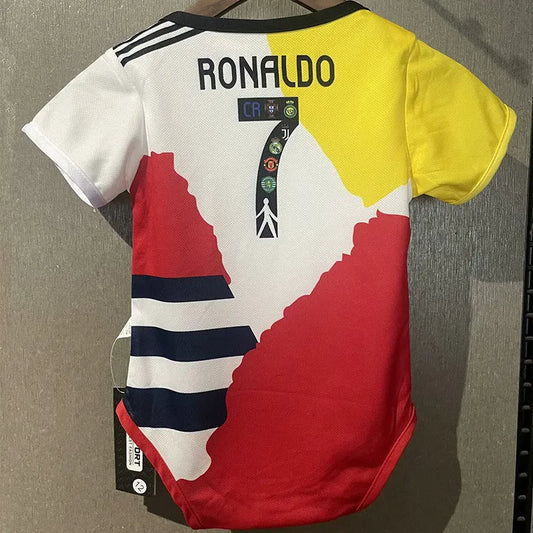 2025-26 RONALDO #7 Home Baby Player Soccer Jersey Suit -Cristiano RONALDO #7 Baby Kit