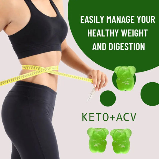Daynee KETO + ACV Gummies: Vegan Weight Management & Body Sculpting Support with Green Tea & Garcinia (Delicious Berry Flavor)