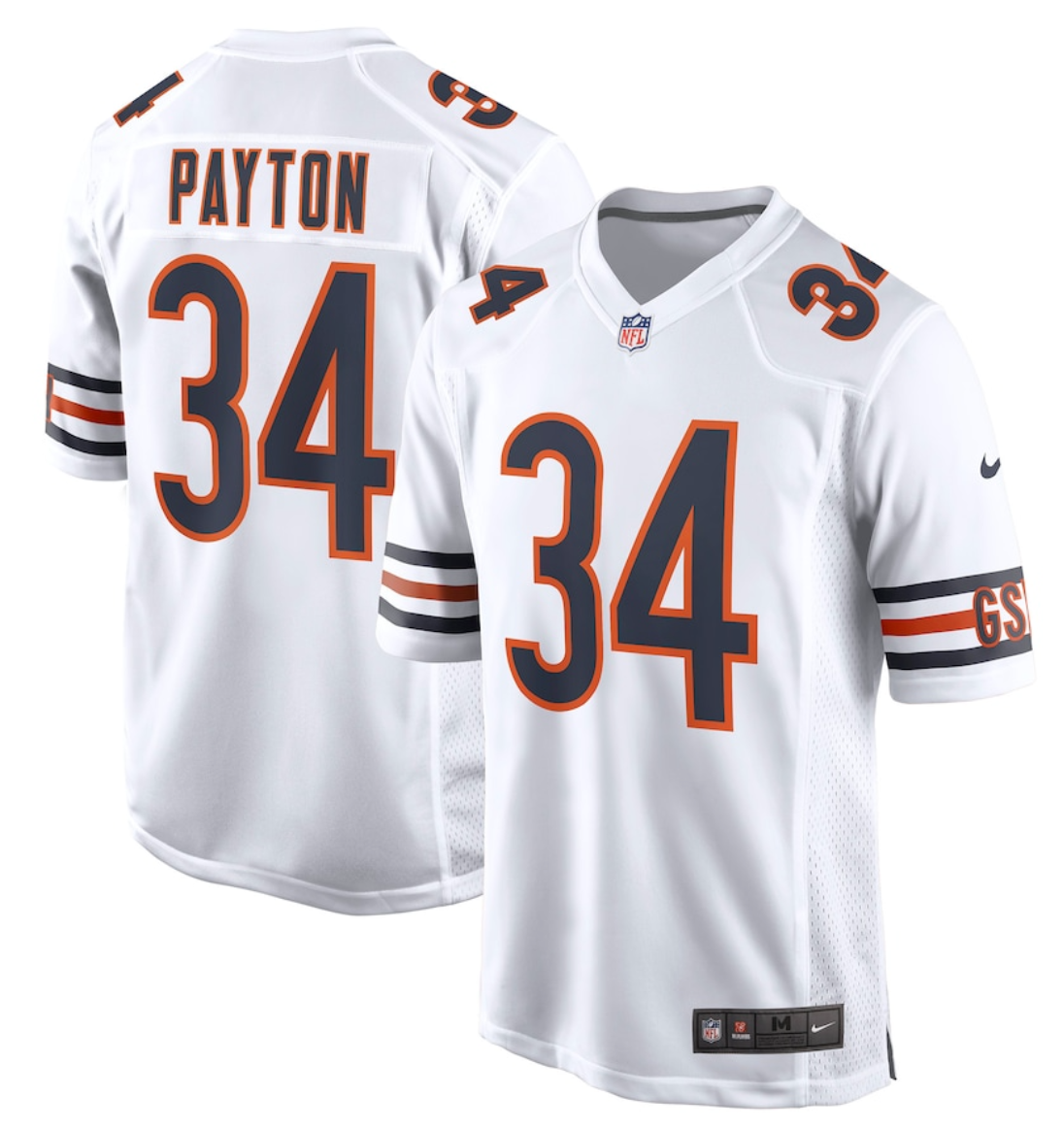 NFL Chicago Bears Williams, Odunze, Payton, Moore, Fields and Customize Name/Number Jerseys - Quality Fabric Jersey