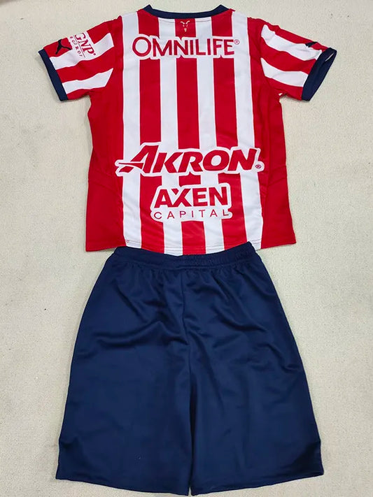 2025 Chivas Home Kids Soccer Jersey