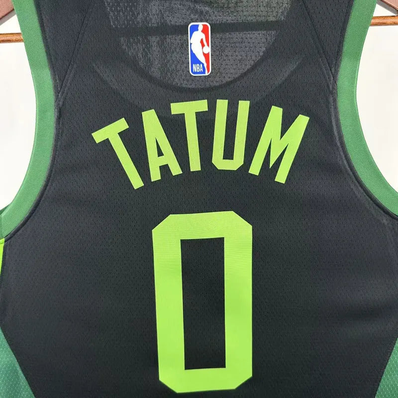 CELTICS TATUM #0 Black City Edition Top Quality Hot Pressing NBA Jersey