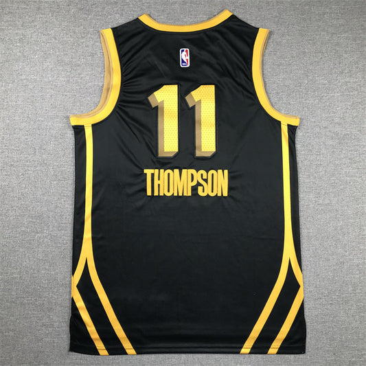 Golden State Warriors THOMPSON # 11 New City Dark Blue NBA Jerseys
