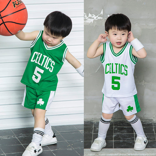 New Toddler & Baby Sports Jersey Set – Basketball Outfit (Unisex)