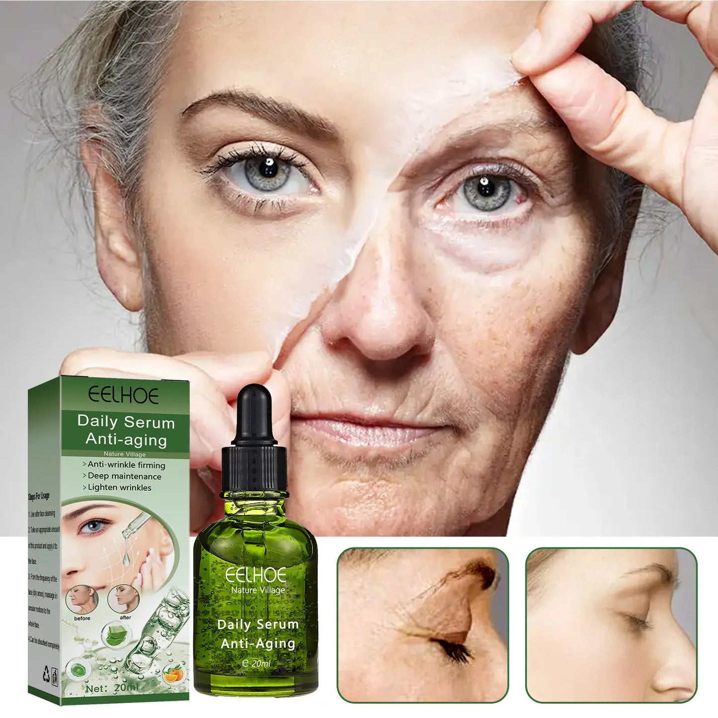 EELHOE Deep Anti-Wrinkle Firming and Brightening Face Serum
