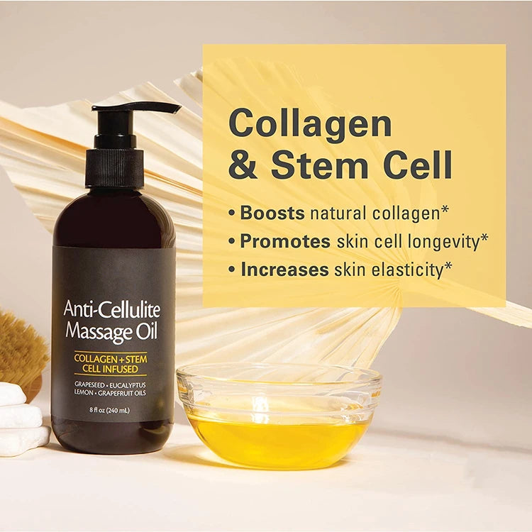 Anti-Cellulite Body Massage Oil – Professional Treatment for All Skin Types (240ml)