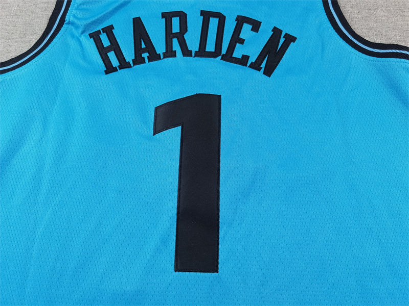 Clippers HARDEN #1 Blue City Edition NBA Jerseys
