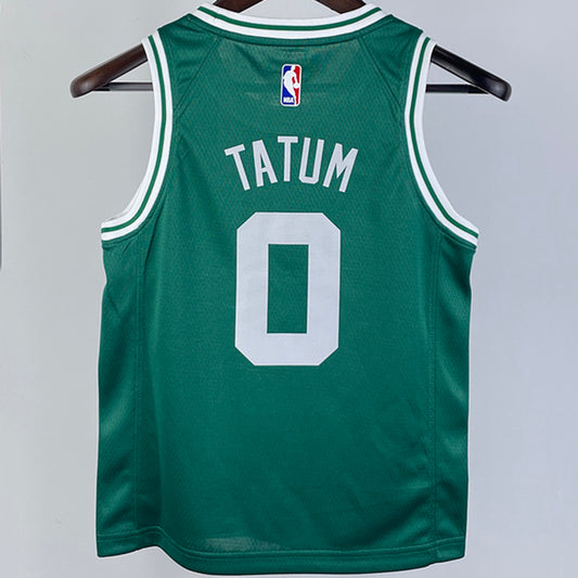 Boston Celtics TATUM #0 Green Kids NBA Jersey