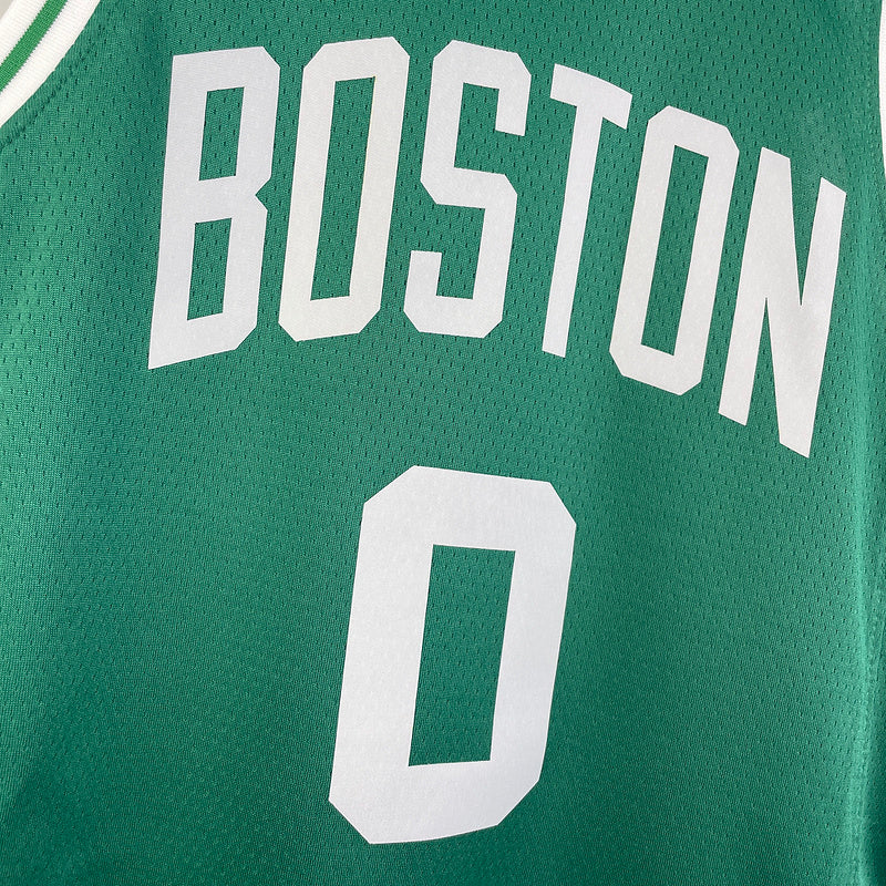 Boston Celtics TATUM #0 Green Kids NBA Jersey