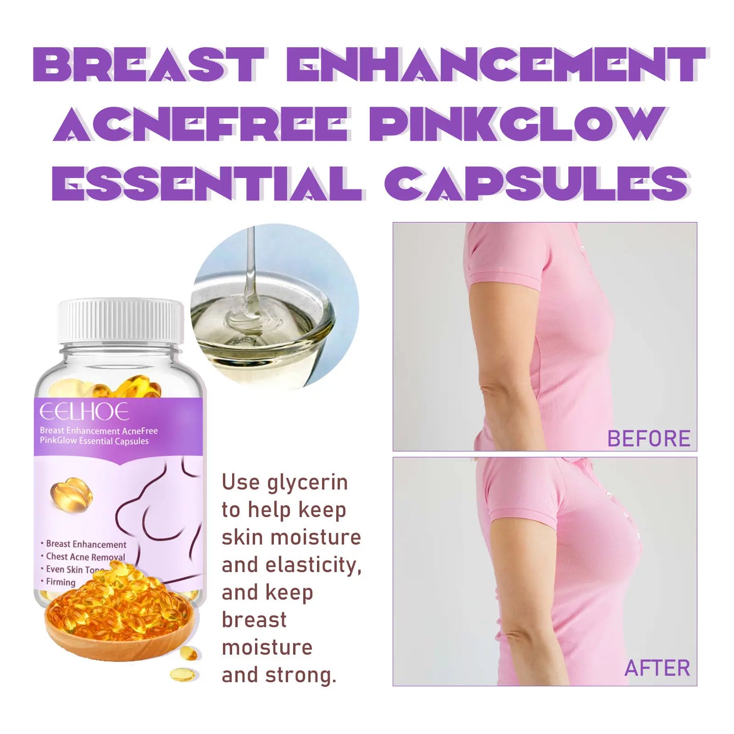 EELHOE Vitamin E-Activated Firming and Lifting Cream for Breasts and Buttocks, Enhances, Lifts, and Tightens