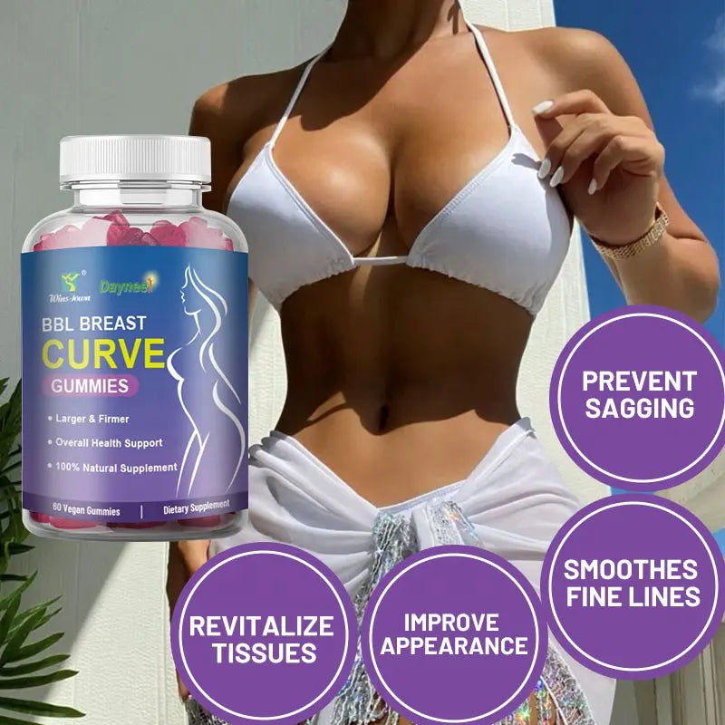 Daynee Weight Gain Creatine Monohydrate Gummies - Creatine Monohydrate Chewable Tablets for Shaping, Lifting, Plumping, and Firming the Breasts and Buttocks