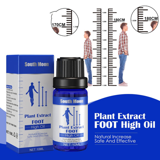 SOUTH MOON Plant Extract Foot High Oil – Botanical Acupoint Massage Stimulation Matrix for Children & Teenagers Height Care (10ml)