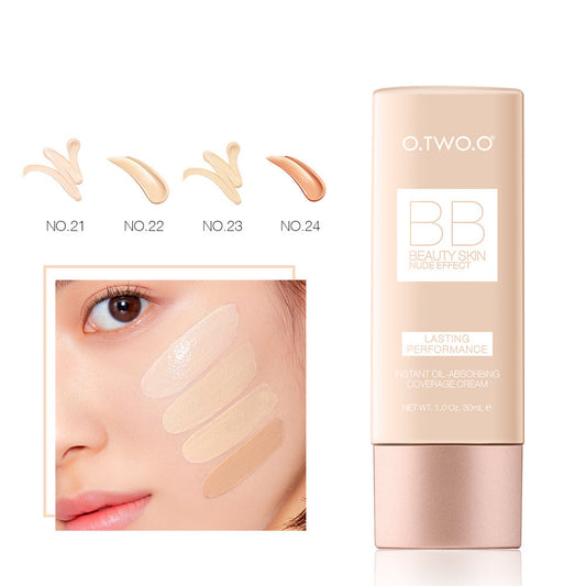 O.TWO.O Waterproof Moisturizing BB Cream & Liquid Foundation – Natural, Smooth Finish (30ML)