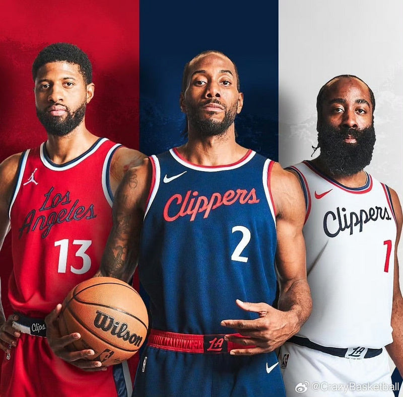 Clippers GEORGE # 13 Red NBA Jerseys