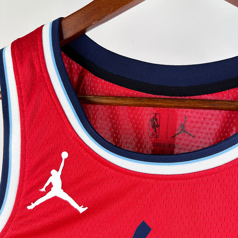 Clippers GEORGE # 13 Red NBA Jerseys